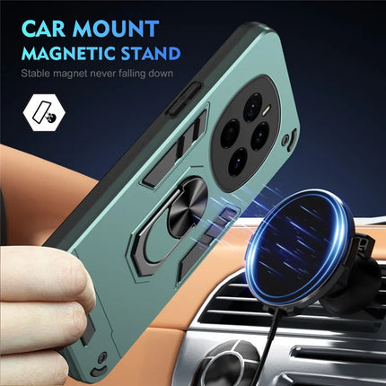 For Honor Magic7 5G Case PC+TPU Drop Defend Phone Cover with Ring Kickstand