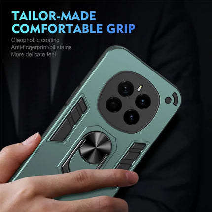 For Honor Magic7 5G Case PC+TPU Drop Defend Phone Cover with Ring Kickstand