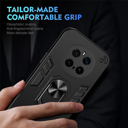 For Honor Magic7 Pro 5G Case PC+TPU Drop Defend Phone Cover with Ring Kickstand