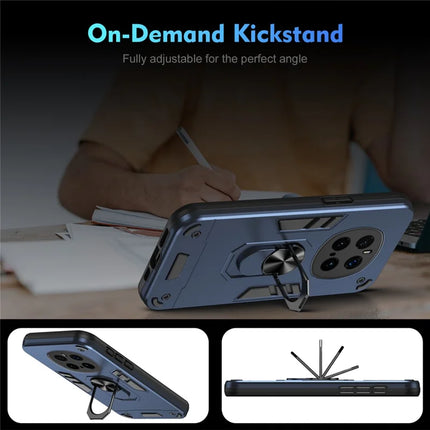 For Honor Magic7 Pro 5G Case PC+TPU Drop Defend Phone Cover with Ring Kickstand