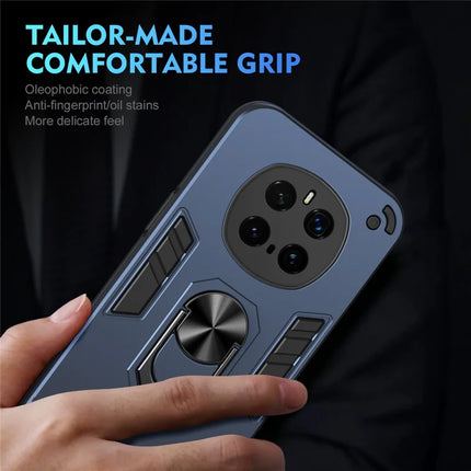 For Honor Magic7 Pro 5G Case PC+TPU Drop Defend Phone Cover with Ring Kickstand