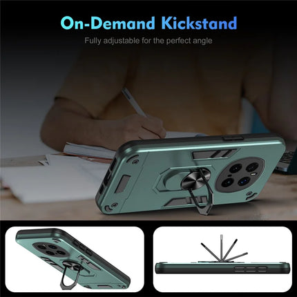 For Honor Magic7 Pro 5G Case PC+TPU Drop Defend Phone Cover with Ring Kickstand