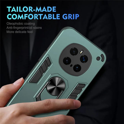 For Honor Magic7 Pro 5G Case PC+TPU Drop Defend Phone Cover with Ring Kickstand