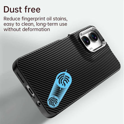 For Motorola Moto G35 5G Case Cell Phone Hybrid Back Cover Carbon Fiber Texture
