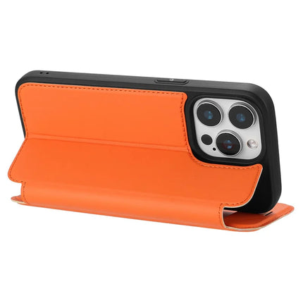 For iPhone 13 Pro Max Case Magnetic Closure Card Slot Leather Flip Phone Cover
