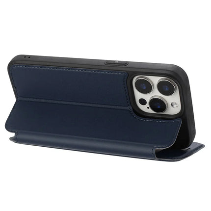 For iPhone 13 Pro Max Case Magnetic Closure Card Slot Leather Flip Phone Cover