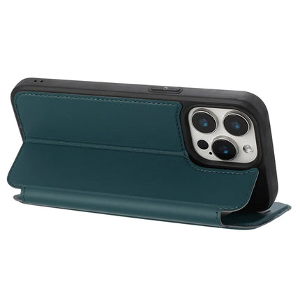 For iPhone 13 Pro Max Case Magnetic Closure Card Slot Leather Flip Phone Cover