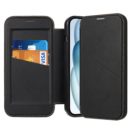 For iPhone 14 Case Magnetic Closure Card Slot Leather Flip Phone Cover