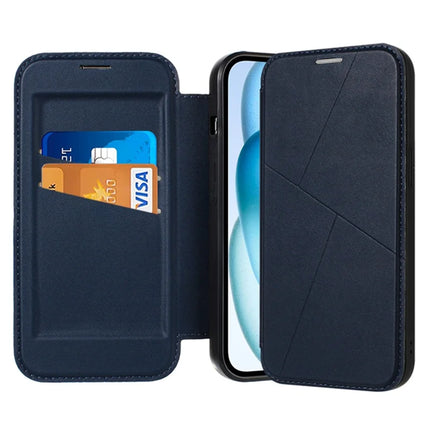 For iPhone 14 Case Magnetic Closure Card Slot Leather Flip Phone Cover