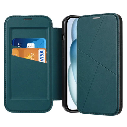 For iPhone 14 Case Magnetic Closure Card Slot Leather Flip Phone Cover