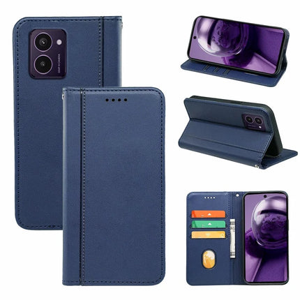 HX01 For HMD Pulse  /  Pulse+ Wallet Case Magnetic Closing PU Leather Phone Cover - Blue
