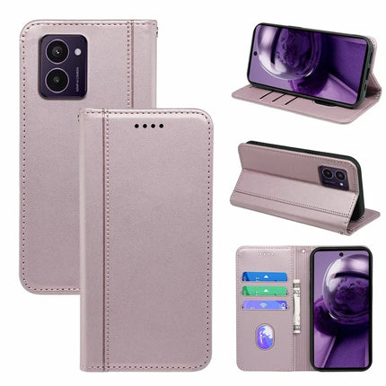 HX01 For HMD Pulse  /  Pulse+ Wallet Case Magnetic Closing PU Leather Phone Cover - Rose Gold