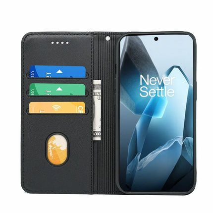 HX01 For OnePlus 13 Wallet Case Magnetic Closing PU Leather Phone Cover