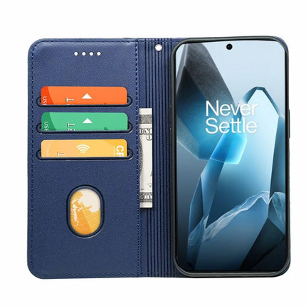 HX01 For OnePlus 13 Wallet Case Magnetic Closing PU Leather Phone Cover