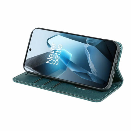 HX01 For OnePlus 13 Wallet Case Magnetic Closing PU Leather Phone Cover