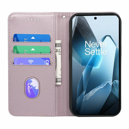 HX01 For OnePlus 13 Wallet Case Magnetic Closing PU Leather Phone Cover