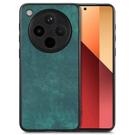 For Oppo Find X8 5G Case Retro Leather + TPU Shockproof Protective Phone Cover - Green