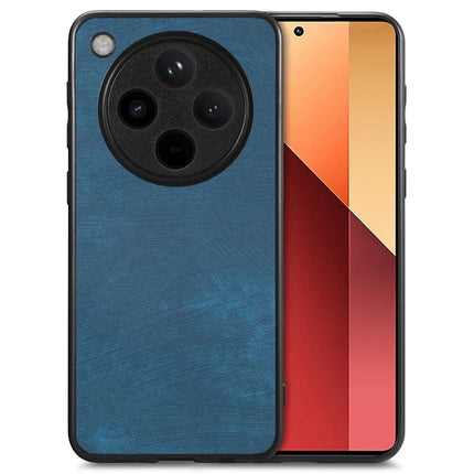For Oppo Find X8 5G Case Retro Leather + TPU Shockproof Protective Phone Cover - Blue