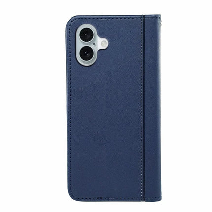 HX01 For iPhone 16 Plus Wallet Case Magnetic Closing PU Leather Phone Cover