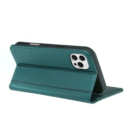 HX01 For iPhone 16 Pro Max Wallet Case Magnetic Closing PU Leather Phone Cover