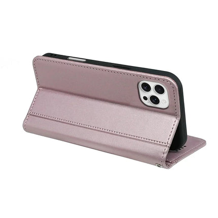 HX01 For iPhone 16 Pro Max Wallet Case Magnetic Closing PU Leather Phone Cover