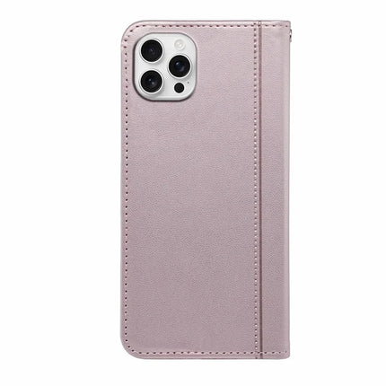 HX01 For iPhone 16 Pro Max Wallet Case Magnetic Closing PU Leather Phone Cover