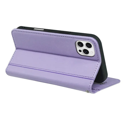 HX01 For iPhone 16 Pro Max Wallet Case Magnetic Closing PU Leather Phone Cover