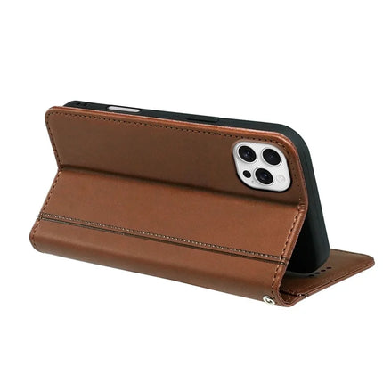 HX01 For iPhone 16 Pro Max Wallet Case Magnetic Closing PU Leather Phone Cover