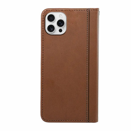 HX01 For iPhone 16 Pro Max Wallet Case Magnetic Closing PU Leather Phone Cover