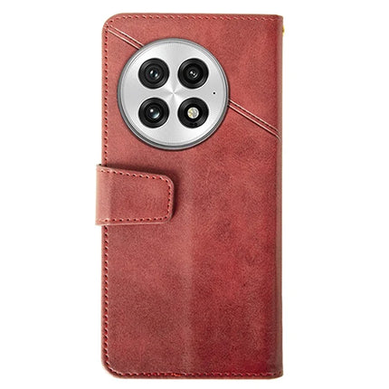 IDEWEI For OnePlus 13 Case Leather Wallet Phone Cover Stand Calf Texture