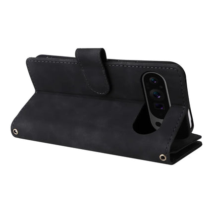 For Google Pixel 9 Pro XL Case Zipper Wallet Multiple Card Slots Leather Phone Cover