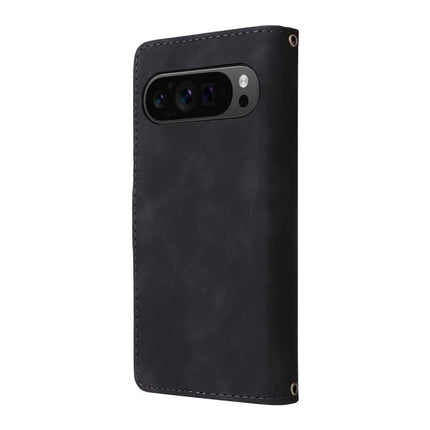 For Google Pixel 9 Pro XL Case Zipper Wallet Multiple Card Slots Leather Phone Cover