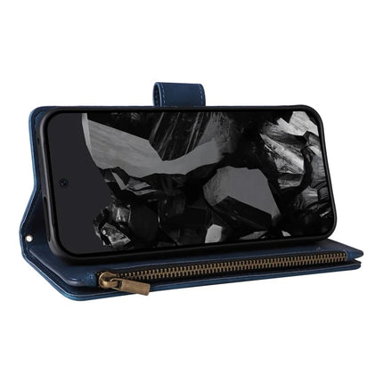 For Google Pixel 9 Pro XL Case Zipper Wallet Multiple Card Slots Leather Phone Cover