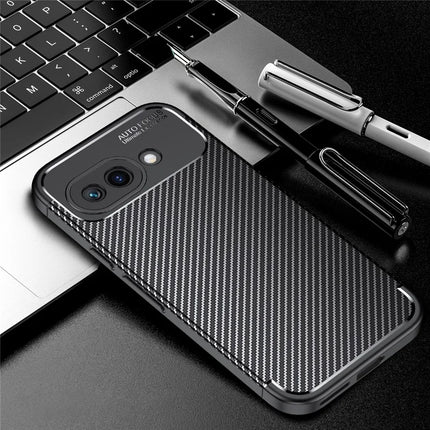 For Google Pixel 9a Case Carbon Fiber Texture TPU Phone Cover Heat Dissipation