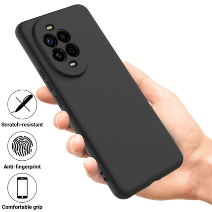 For Huawei nova 13 Pro 5G Case Liquid Silicone Phone Back Cover with Hand Strap