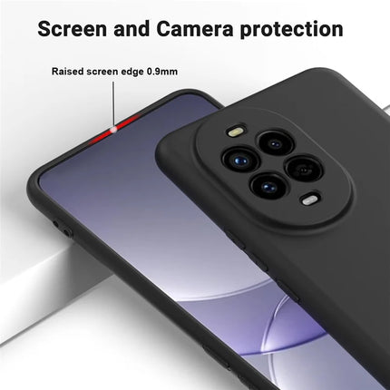 For Huawei nova 13 Pro 5G Case Liquid Silicone Phone Back Cover with Hand Strap