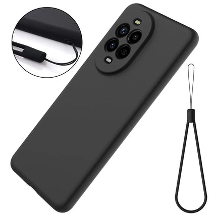 For Huawei nova 13 Pro 5G Case Liquid Silicone Phone Back Cover with Hand Strap