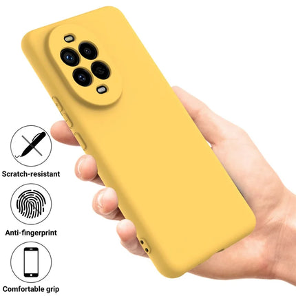 For Huawei nova 13 Pro 5G Case Liquid Silicone Phone Back Cover with Hand Strap