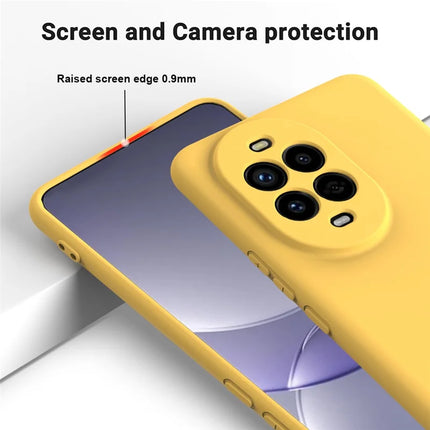 For Huawei nova 13 Pro 5G Case Liquid Silicone Phone Back Cover with Hand Strap