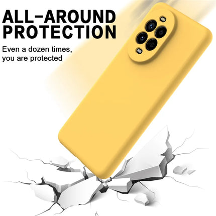 For Huawei nova 13 Pro 5G Case Liquid Silicone Phone Back Cover with Hand Strap