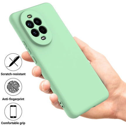 For Huawei nova 13 Pro 5G Case Liquid Silicone Phone Back Cover with Hand Strap