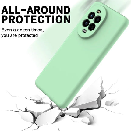 For Huawei nova 13 Pro 5G Case Liquid Silicone Phone Back Cover with Hand Strap
