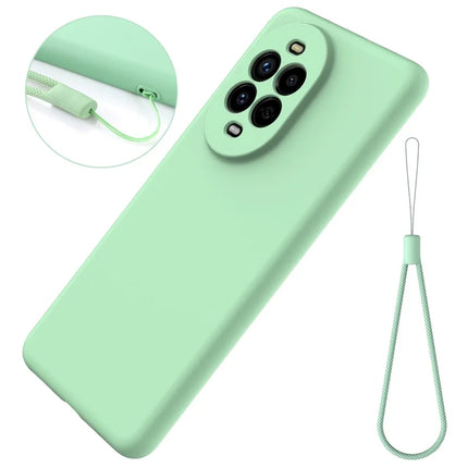 For Huawei nova 13 Pro 5G Case Liquid Silicone Phone Back Cover with Hand Strap