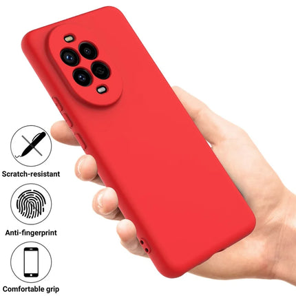 For Huawei nova 13 Pro 5G Case Liquid Silicone Phone Back Cover with Hand Strap