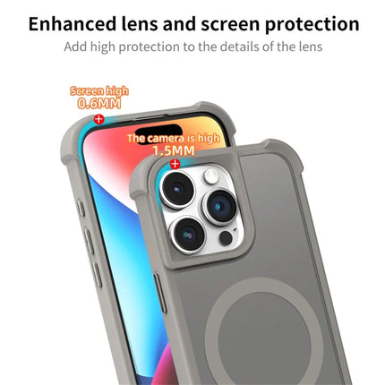 For iPhone 15 Pro Max Case Compatble with MagSafe Skin-Touch TPU+PC Phone Cover