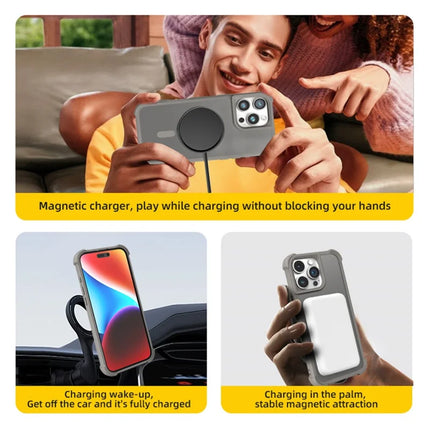 For iPhone 15 Pro Max Case Compatble with MagSafe Skin-Touch TPU+PC Phone Cover