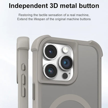 For iPhone 15 Pro Max Case Compatble with MagSafe Skin-Touch TPU+PC Phone Cover