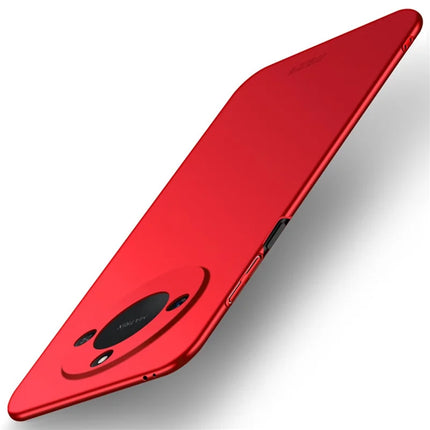 For Honor X60 5G Phone Case MOFI Shield Matte Series Ultra Slim PC Protective Cover - Red