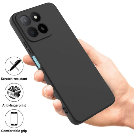 For Honor X5b Plus / Honor X5b Case Liquid Silicone Phone Back Cover with Hand Strap