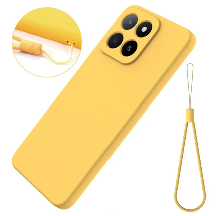 For Honor X5b Plus / Honor X5b Case Liquid Silicone Phone Back Cover with Hand Strap